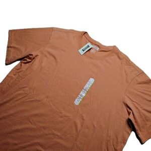 NWT Duluth Trading Co Longtail T Shirt Mens 3XL Orange Relaxed Fit Short Sleeve